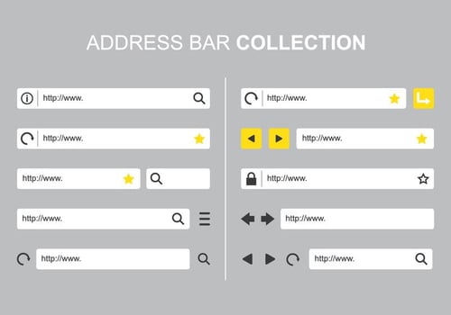 Address Bar Collections vector
