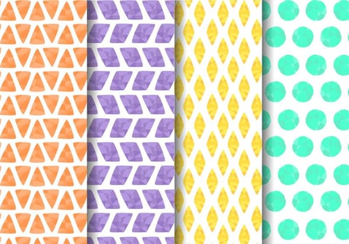 Free Painted Geometric Pattern Vector