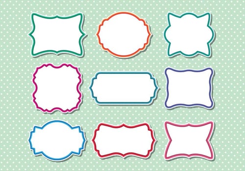 Collection of funky frame vectors