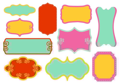 Free Decorative Funky Frame Collection Vector