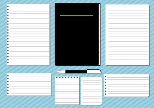 Block Notes Illustration Vector