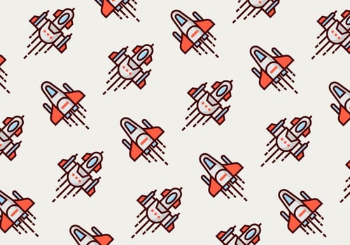Starship Background vector