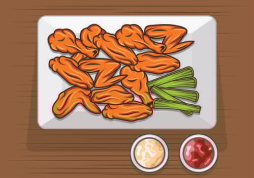 Vector Of Buffalo Wings