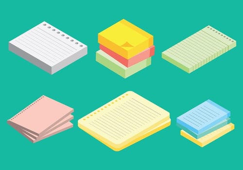 Free Block Notes Icons Vector