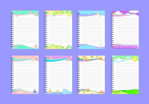Cute Block Notes Free Vector