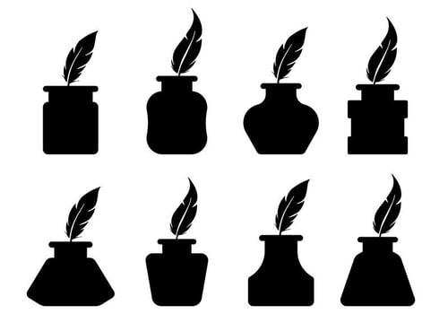 Free Inkwell Icons Vector