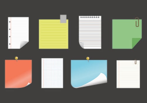 Paper Vector Of Block Notes