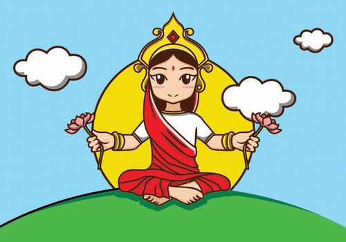 Illustration Of Indian Women vector