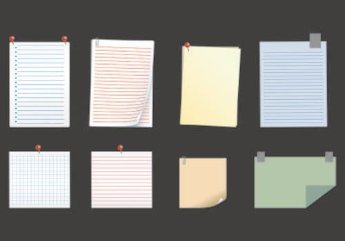 Paper Of Block Notes vector