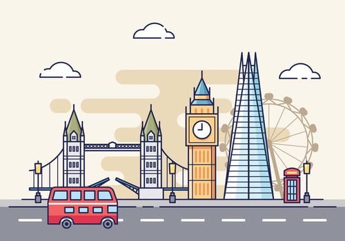London Cityscape Illustration vector