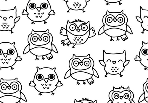 Hand Drawn Buho Pattern  vector