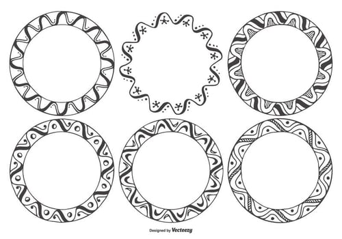 Fun Funky Frame Collection vector