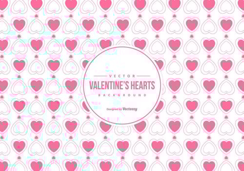 Cute Valentine's Day Background vector