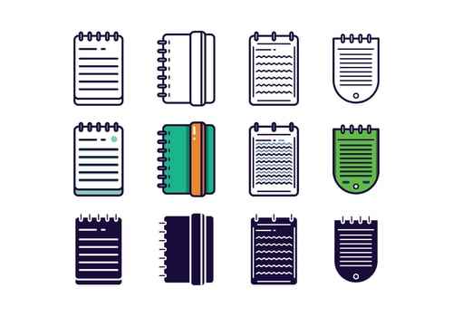 Free Block Notes Vectors