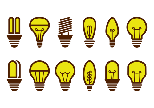 Ampoule Icons Vector