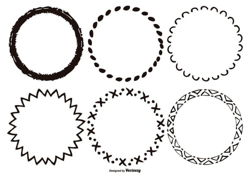 Funky Fun Frame Collection vector