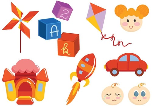 Free Toys and Children Vectors