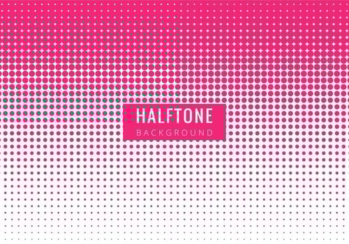 Free Vector Modern Pink Halftone Backgrpound