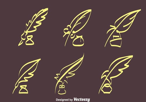 Sketch Inkwell Vectors