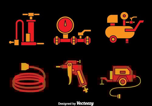Air Pump And Compressor Vectors