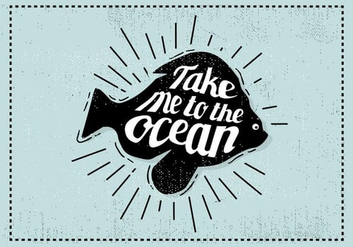 Free Hand Drawn Fish Background vector