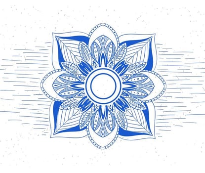 Free Vector Flower Mandala
