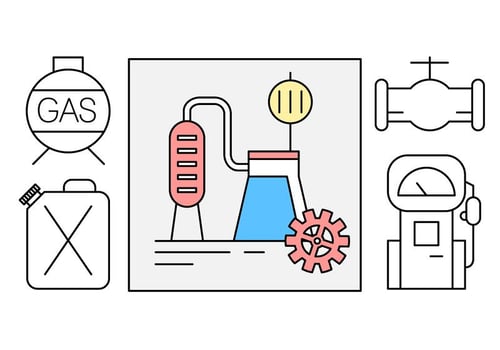 Free Oil Industry Vector Icons