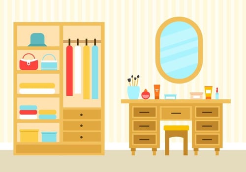 Bedroom Interior Vector