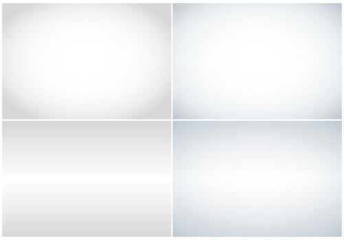 Grey Gradient Custom Background Four Pack  vector
