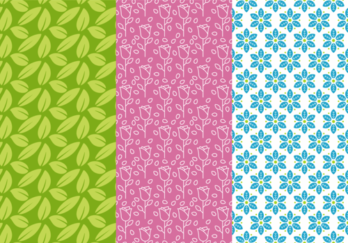 Background Daun Seamless Patterns vector