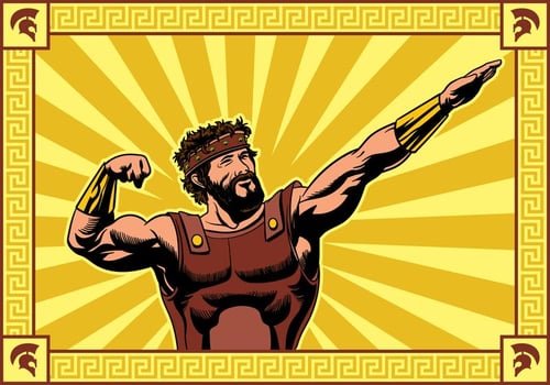 Hercules Striking a Pose Vector