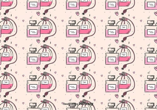 Perfume Pattern Vector