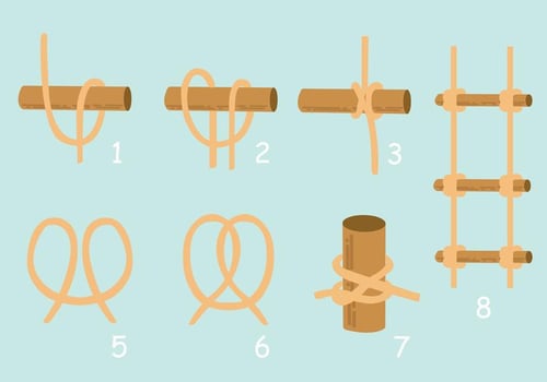 How to Make Rope Ladder vector