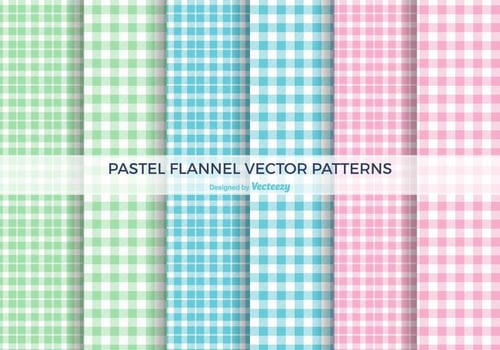 Pastel Flannel Vector Patterns