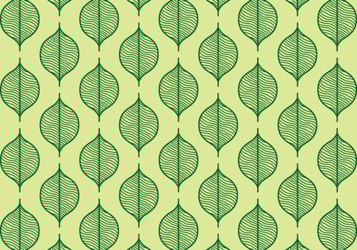 Green Seamless Leaf Background vector