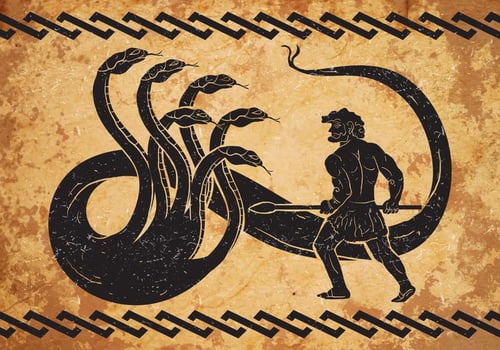 Hercules Second Labor vector