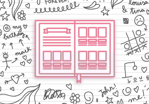 Flat Sketchy Yearbook Vector