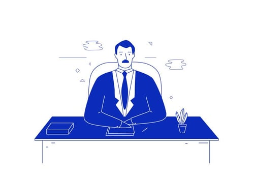 Business Man Illustration vector