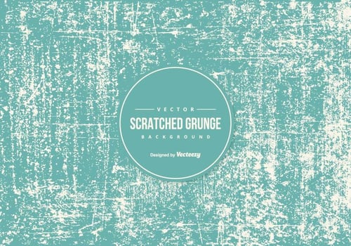 Blue Scratched Grunge Texture Background vector