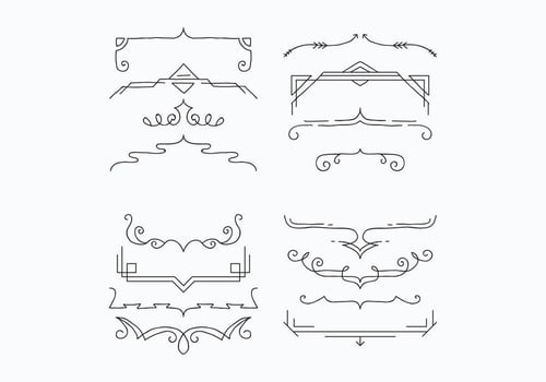 Brackets For Decoration Vectors