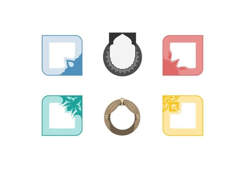 Free Decorative Funky Frame Vectors