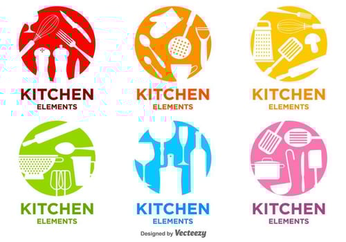 Bright Kitchen Vector Logos