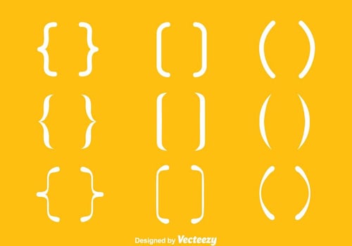 White Barcket Vector