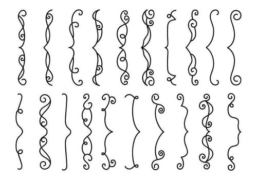 Line Decorative Bracket Vector