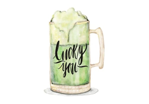 Saint Patrick's Day Watercolor Illustration vector