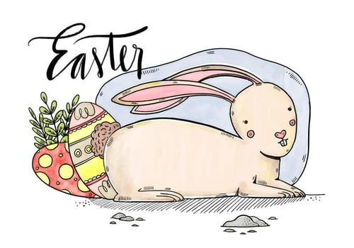 Easter Day Background vector