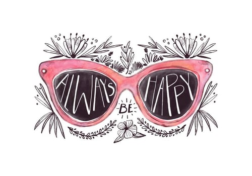 Sunglasses Quote vector