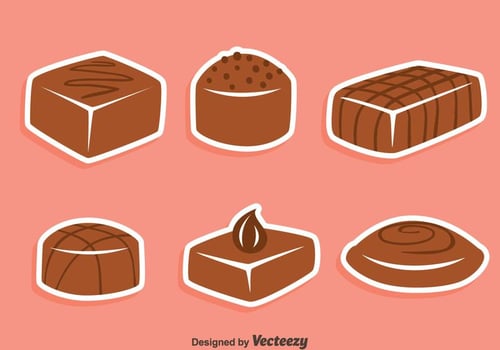 Yummy Chocolate Candy Vectors