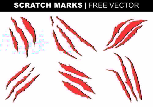Scratch Marks Free Vector