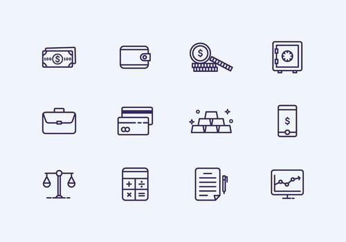 Outline Finance Icon vector